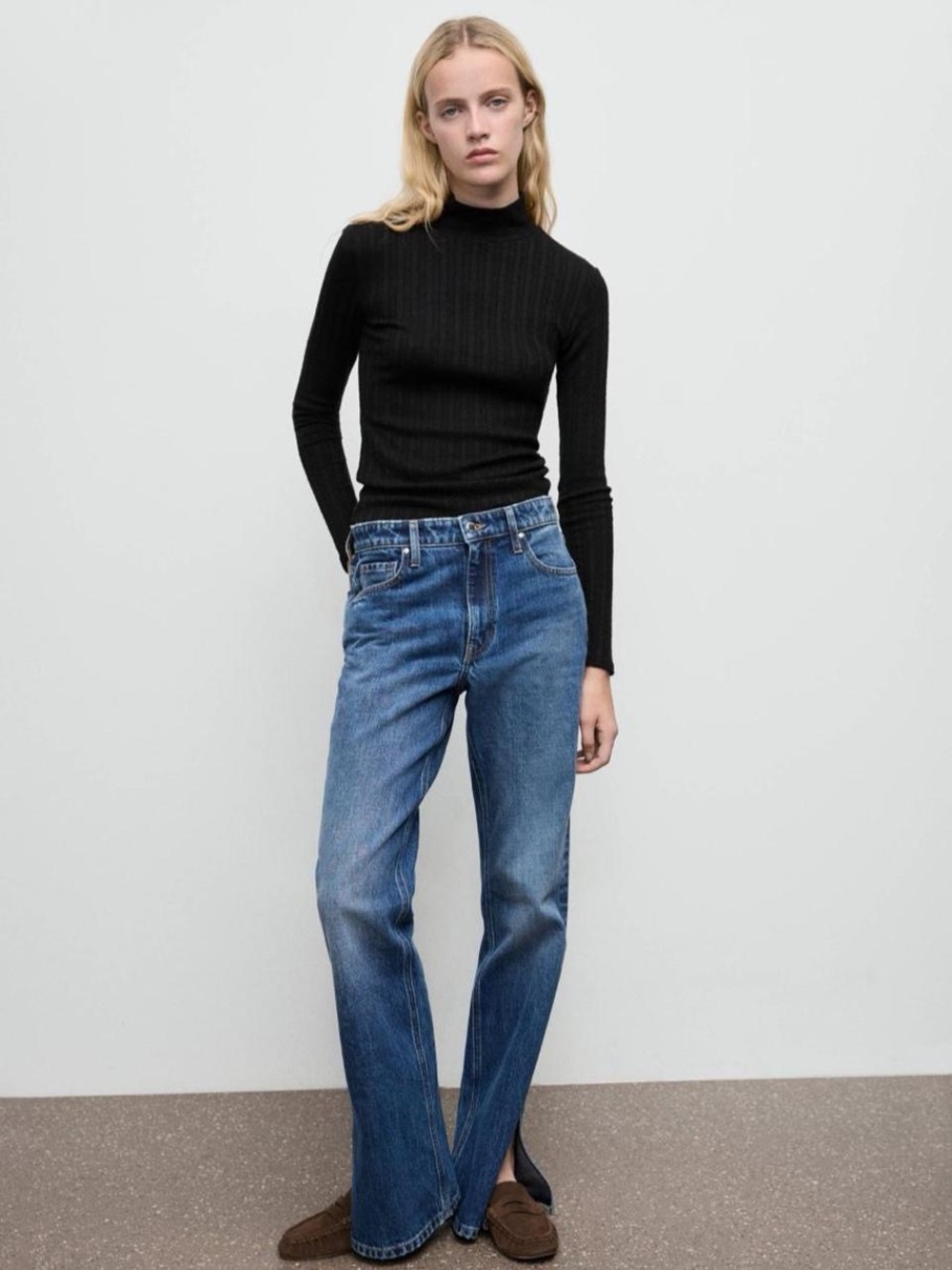Mango Black Turtleneck
